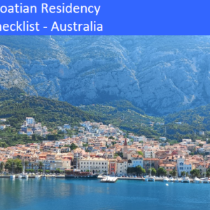 Croatian Residency Checklist - Australia