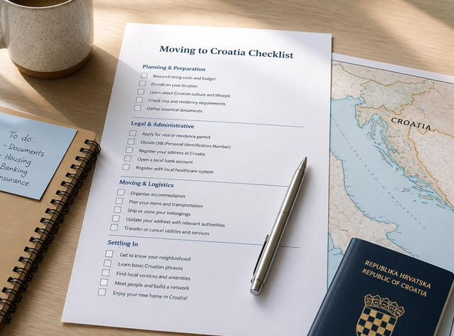 Everything I Wish Someone Had Told Me Before Moving to Croatia Moving to Croatia first 30 Days Checklist